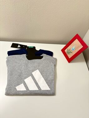 Adidas  Boys  2-Pack Tee, Long&Short Sleeve, NWT
